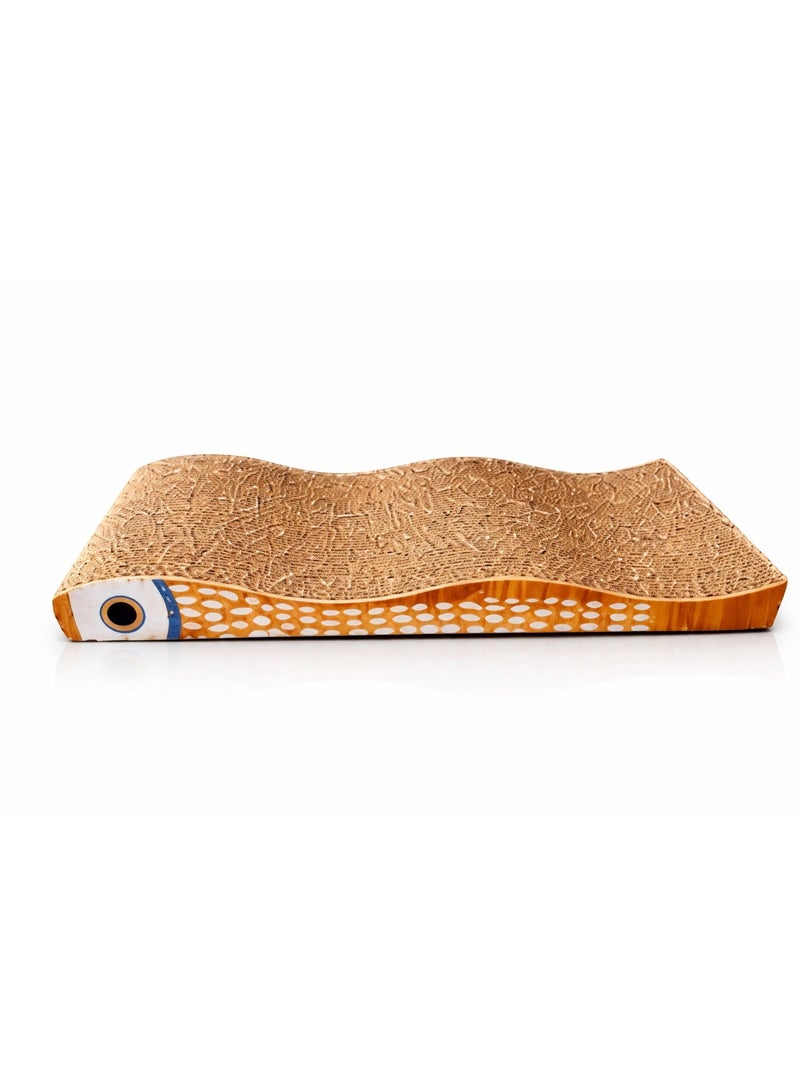 Petto 2-in-1 Reversible Cat Scratcher Cardboard Pad with Catnip – Durable Corrugated Scratching Board for Indoor Cats - Image 2